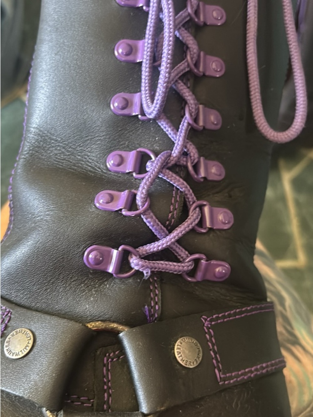 Milwaukee leather knee high boots